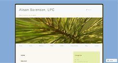 Desktop Screenshot of alisonsorensoncounseling.com