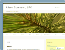 Tablet Screenshot of alisonsorensoncounseling.com